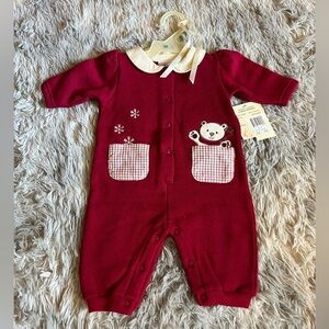 NWT McBaby vintage Fruit punch fleece coveralls